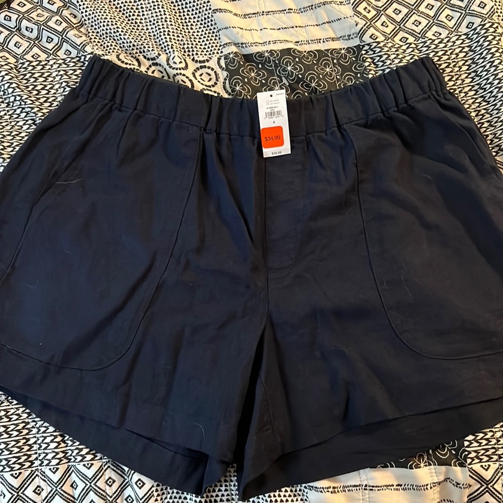 Navy blue banana republic shorts